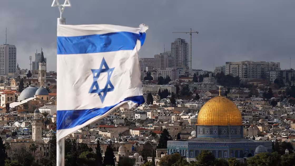 la bandiera israeliana su Gerusalemme la bandiera israeliana su Gerusalemme